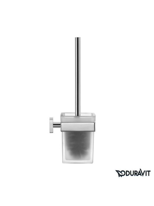 Duravit Karree fali WC kefe tartó, króm 0099571000