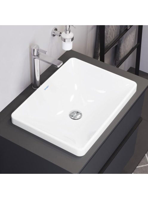 Duravit D-Neo csaplyuk nélküli beépíthető mosdó 60x44 cm, fehér alpin 0358600079