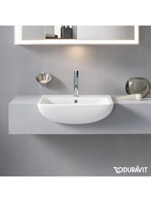 Duravit ME by Starck félig beépíthető kerámia mosdó 55x45,5 cm 0378550000