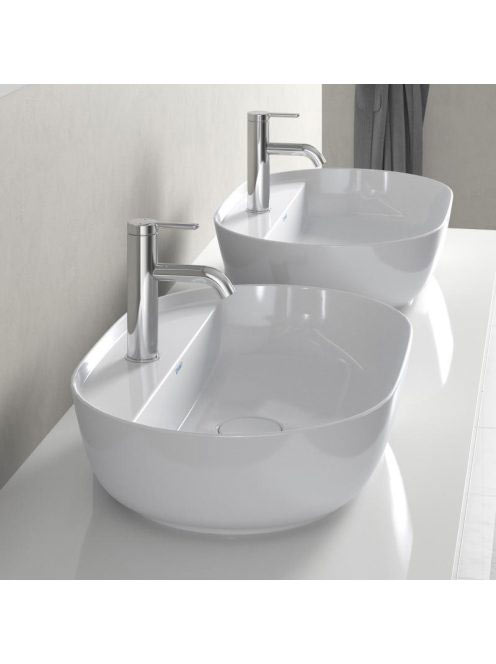 Duravit Luv ráültethető mosdó 60x40 cm rögzítővel, matt fehér/fehér 0380602600