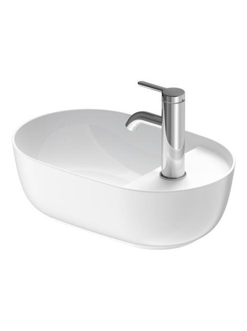 Duravit Luv Ráültethető mosdó 42x27 cm, matt fehér/fehér, WonderGliss bevonattal 03814226001