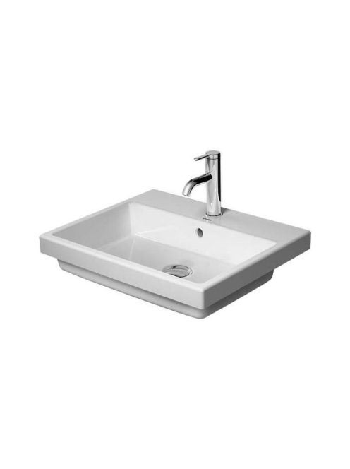 Duravit Vero Air beépíthető kerámia mosdó 55x45,5 cm, WonderGliss bevonattal, alpin fehér 03835500001