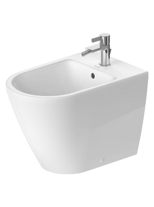 Duravit D-Neo falra tolható álló bidé 37x58 túlfolyóval és rögzítővel 2295100000