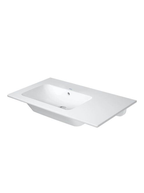 Duravit ME by Starck aszimmetrikus mosdó 83x49 cm csaplyuk nélkül, WonderGliss bevonattal, fehér alpin 23458300601
