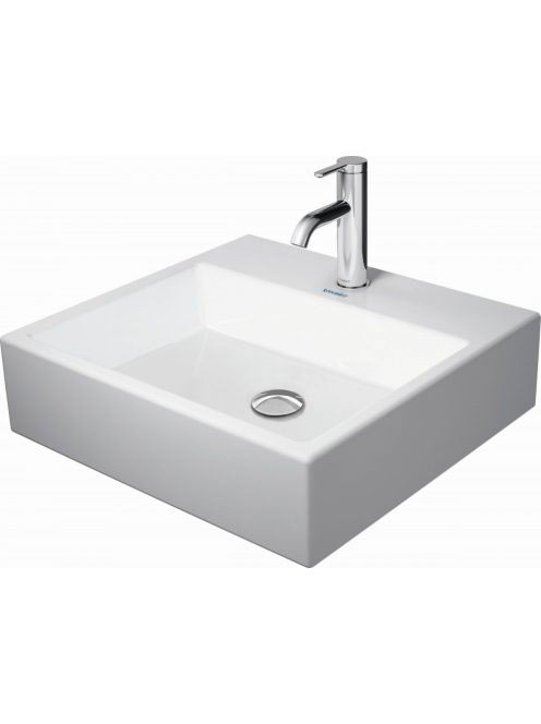 Duravit Vero Air csiszolt kerámia mosdó 50x47 cm, WonderGliss bevonattal, túlfolyó nélkül, alpin fehér 23505000711