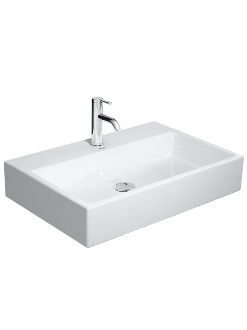 Duravit Vero Air csiszolt kerámia mosdó 70x47 cm, túlfolyó nélkül, alpin fehér 2350700071