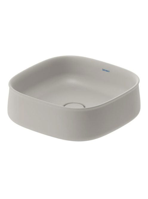 Duravit Zencha kerámia mosdótál 42x42 cm, matt szürke 2373426779