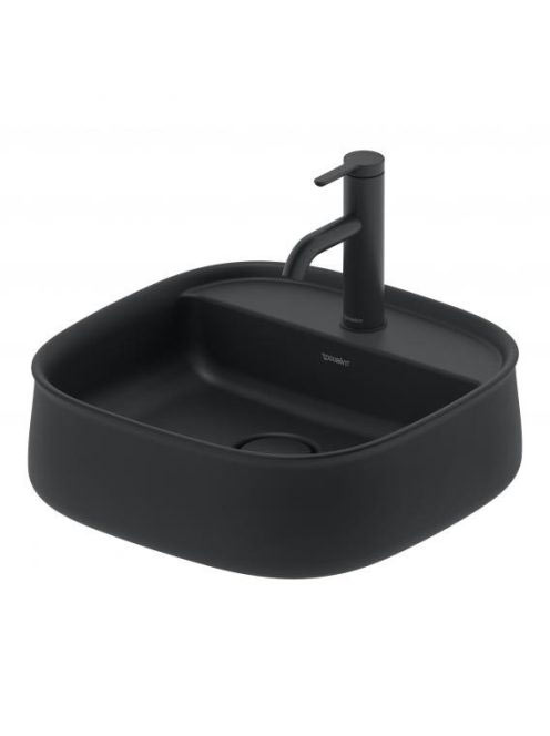 Duravit Zencha kerámia mosdótál 42x42 cm, matt antracit 2374421371