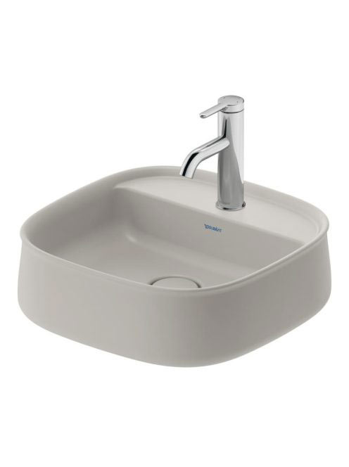 Duravit Zencha kerámia mosdótál 42x42 cm, matt szürke 2374426771