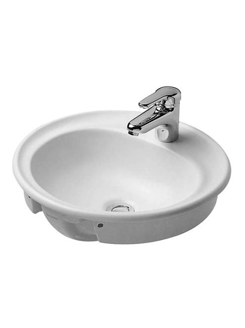 Duravit Manua felülről beépíthető kerámia mosdó 48x48 cm fehér 5220480000
