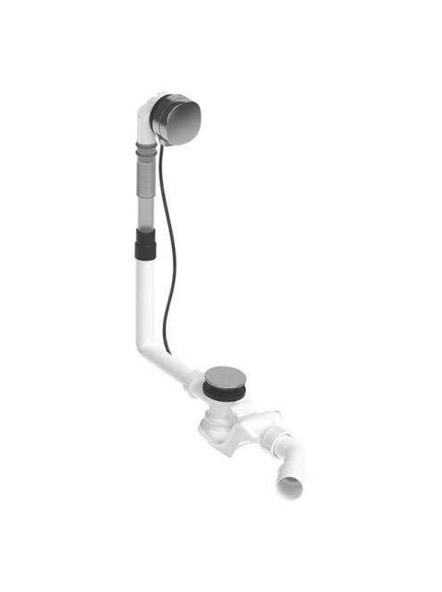 Duravit Quadroval le- és túlfolyógarnitúra, króm 792201000001000