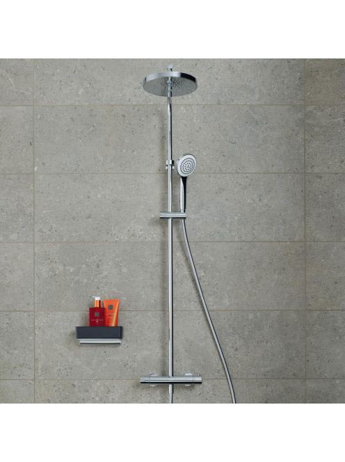 Duravit B1 falon kívüli zuhanyrendszer termosztátos csapteleppel B14280008010