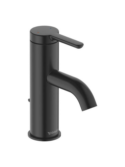 Duravit C.1 egykaros mosdócsaptelep automata leeresztőszeleppel, matt fekete C11010001046