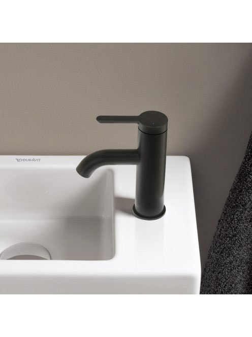 Duravit C.1 egykaros mosdócsaptelep S-es méret, leeresztő nélkül, matt fekete C11010002046