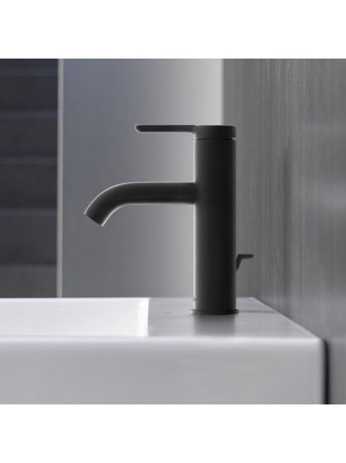 Duravit C.1 egykaros mosdócsaptelep M-es méret, automata leeresztőszeleppel, matt fekete C11020001046
