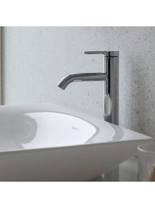 Duravit C.1 króm magasított mosdócsaptelep, automata leeresztőszeleppel C11040001010