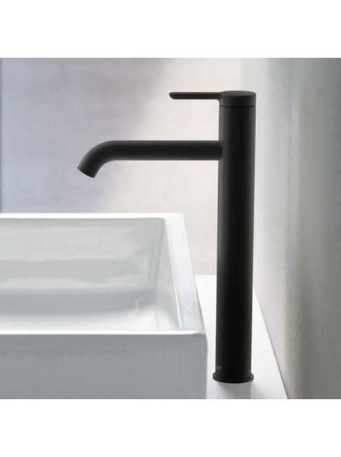Duravit C.1 matt fekete magasított mosdócsaptelep leeresztő nélkül C11040002046