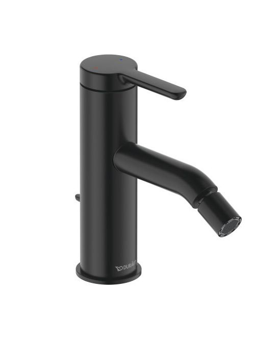 Duravit C.1 bidécsaptelep automata leeresztővel, matt fekete C12400001046
