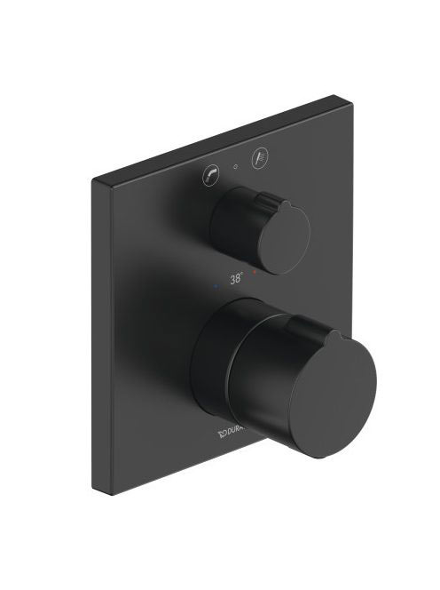 Duravit C.1 falsik alatti termosztátos kádcsaptelep 2 fogyasztóhoz, matt fekete C15200013046