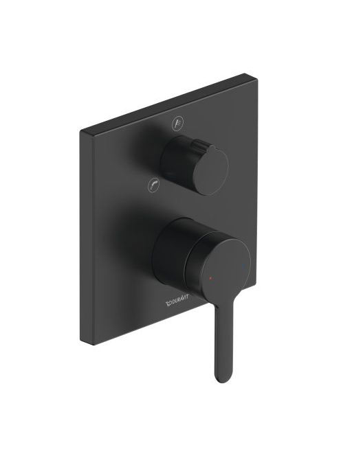 Duravit C.1 egykaros falsík alatti kádcsaptelep 2 fogyasztóhoz, matt fekete C15210011046