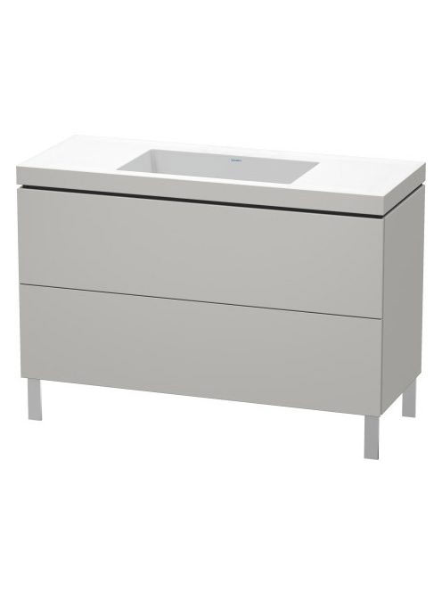 Duravit L-Cube c-bonded alsószekrény Vero Air kerámia mosdóval 120x48 cm, matt szürke LC6939N0707