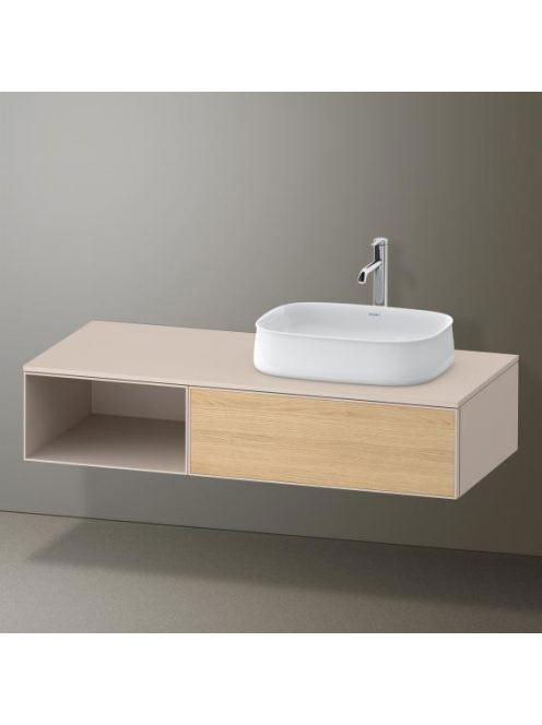 Duravit Zencha jobbos alsószekrény 130, tölgy fiókrendezővel, natúr tölgy/matt taupe ZE4819030830K00