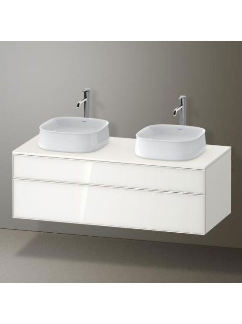Duravit Zencha alsószekrény 130, fiókrendező nélkül, fehér üveg/matt fehér ZE4823B64840000