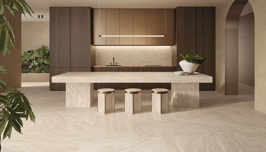 Emil Dual Travertine Falburkolat | Csempék és Járólapok