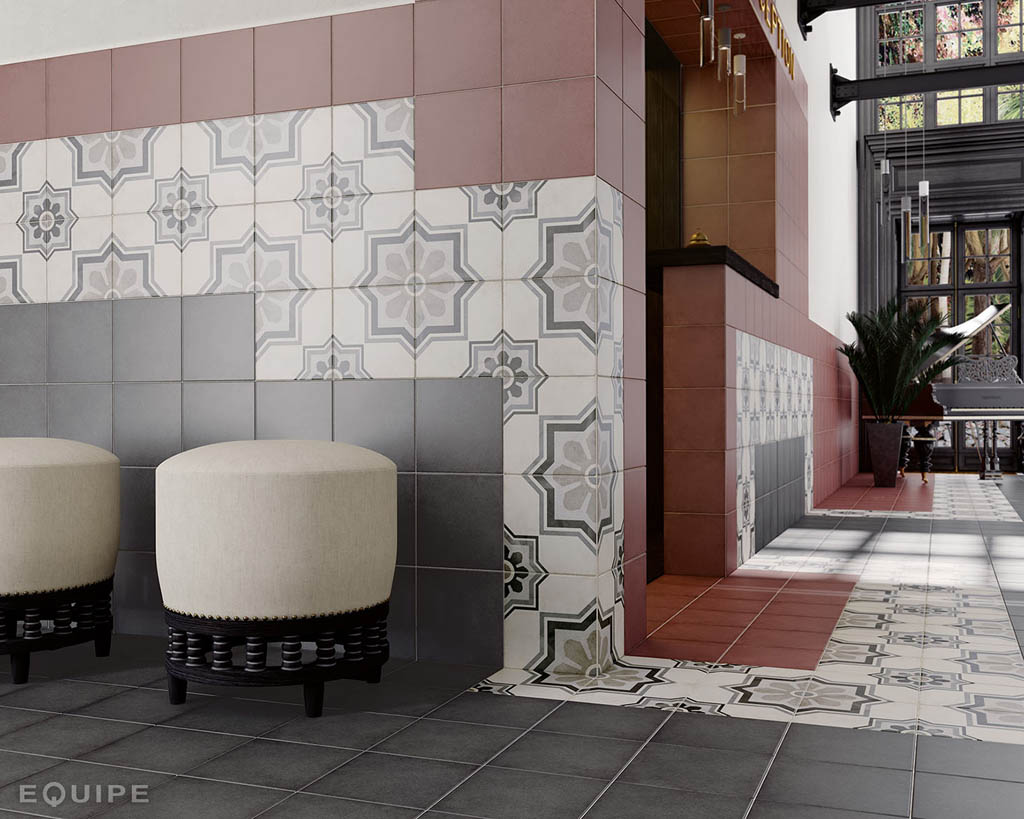 Equipe Ceramicas Art Nouveau Csempe és Padlólap