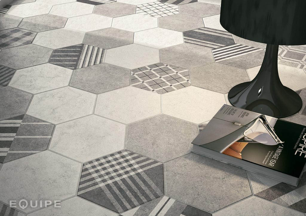 Equipe Ceramicas Hexatile Cement Csempe és Padlólap