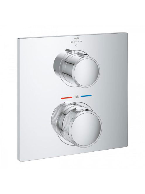 Grohe Allure 1 fogyasztós falsík mögötti termosztátos csaptelep, króm 19380002