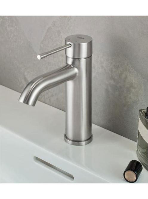 Grohe Essence S rozsdamentes acél hatású egykaros mosdócsaptelep leeresztőszelep nélkül 23590DC1