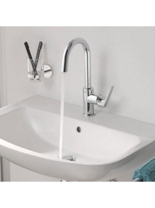 Grohe BauFlow egykaros magas mosdócsaptelep húzórudas müa. leeresztőgarnitúrával 23753000