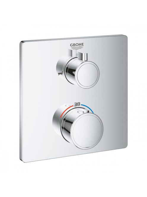 Grohe Grohtherm Square falsík alatti termosztátos kád csaptelep, króm 24080000