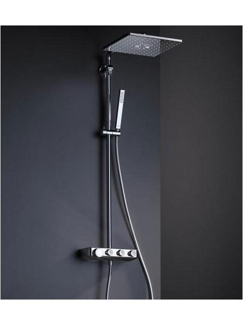 Grohe Euphoria SmartControl 310 Cube Duo termosztátos zuhanyrendszer, króm 26508000