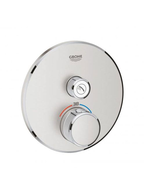Grohe Grohtherm SmartControl termosztátos színkészlet, rozsdamentes acél hatású 29118DC0