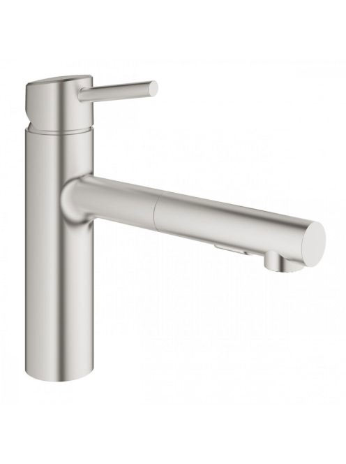 Grohe Concetto egykaros konyhai csaptelep, kihúzható fejjel, rozsdamentes acél hatású 30273DC1