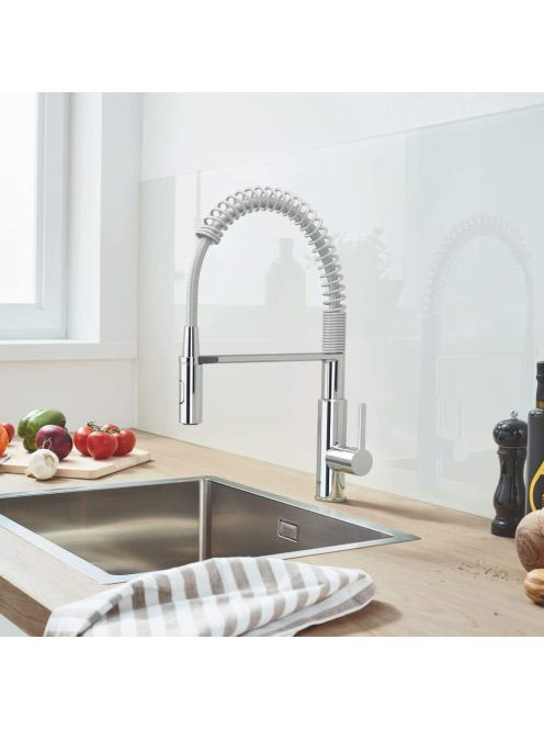 Grohe Get egykaros konyhai csaptelep zuhanyváltóval, profi zuhanyfejjel, króm 30361000