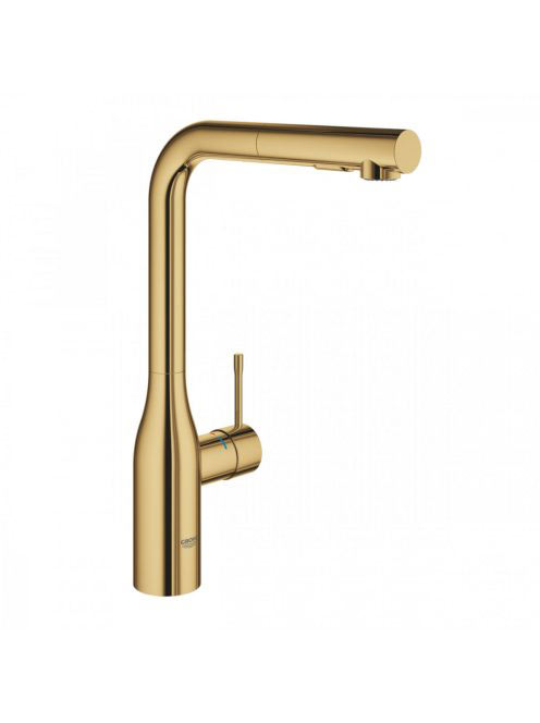 Grohe Essence egykaros konyhai csaptelep kihúzható zuhanyfejjel, arany 30504GL0