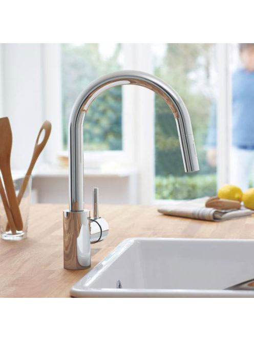 Grohe Concetto 2 funkciós konyhai csaptelep kihúzható fejjel, króm 31483002