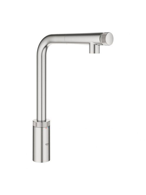 Grohe Minta SmartControl konyhai csaptelep kihúzható zuhanyfejjel, rozsdamentes acél hatású 31613DC0