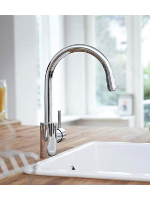 Grohe Concetto egykaros konyhai csaptelep kihúzható fejjel, króm 32663003