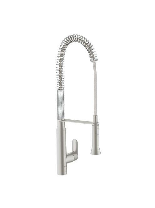 Grohe K7 egykaros konyhai csaptelep elfordítható kifolyóval, rozsdamentes acél hatású 32950DC0