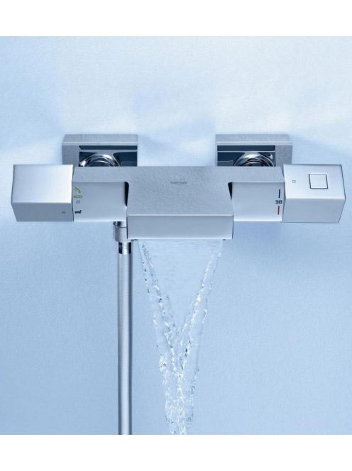 Grohe Grohtherm Cube termosztátos kádcsaptelep Waterfall kifolyással, króm 34497000