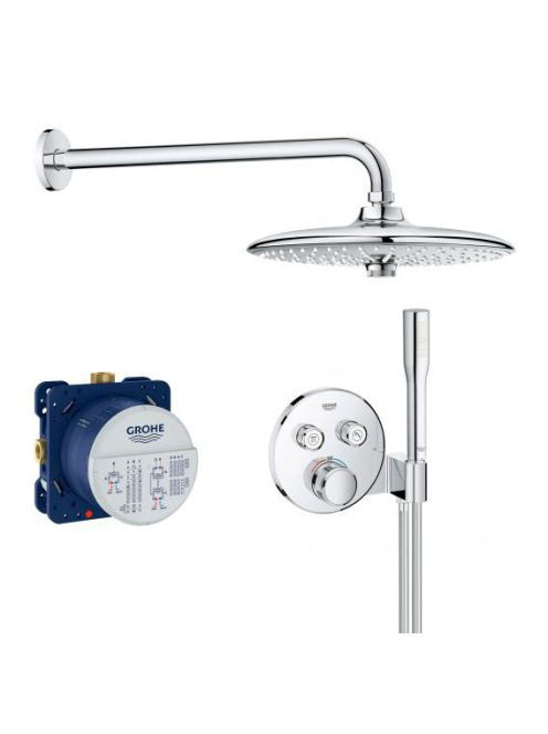 Grohe Grohtherm SmartControl falsík alatti termosztátos zuhanyszett, króm 34744000
