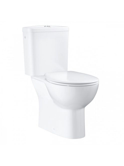 Grohe Bau Ceramic WC csésze Rimless, öblítőtartállyal és ülőkével, alpin fehér 39346000