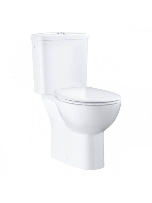 Grohe Bau Ceramic Monoblokkos WC csésze oldalsó bekötésű tartállyal és Soft Close ülőkével 39347000 QuickFix