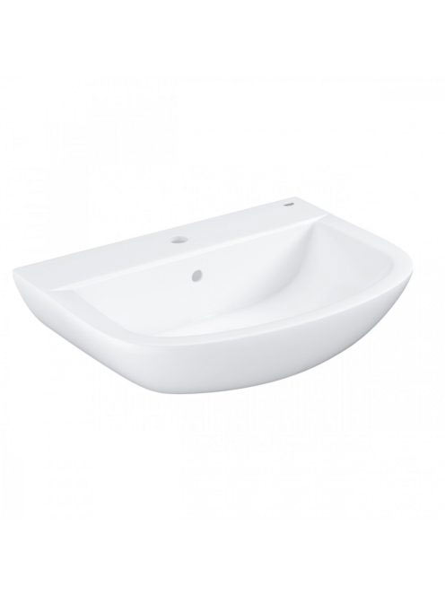 Grohe Bau Ceramic falra szerelhető mosdó 64,6x46,8 cm, túlfolyóval és csaplyukkal, alpin fehér 39420000