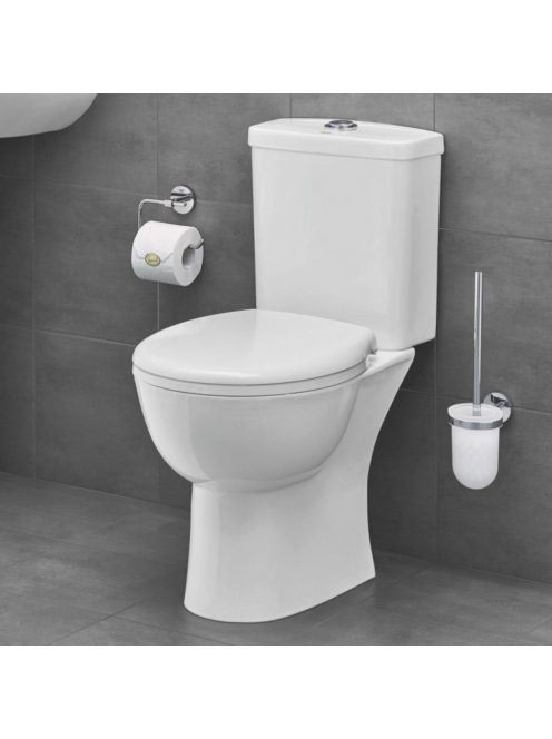 Grohe Bau Ceramic hátsó kifolyású monoblokkos WC szett tartállyal és ülőkével, alpin fehér 39496000