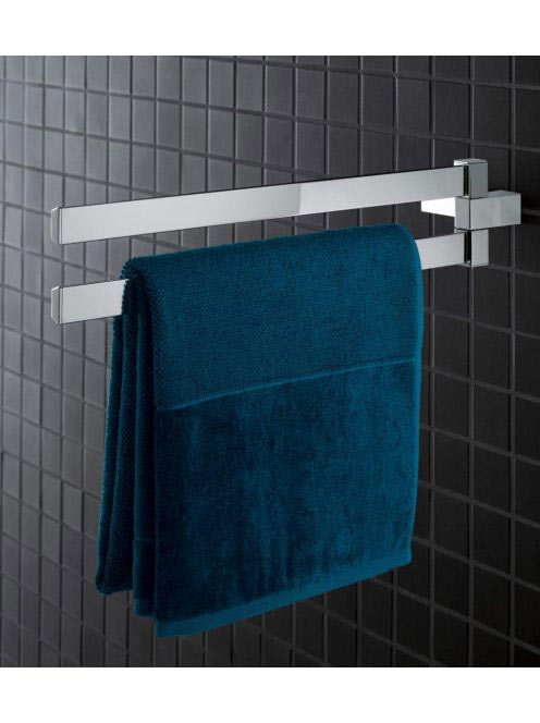Grohe Selection Cube forgatható dupla törölközőtartó 400 mm, króm 40768000